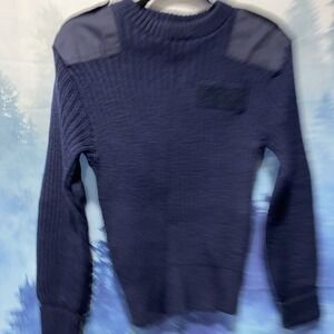 Vintage Approved U.S. Navy Wool Pull Over Sweater Size Small
